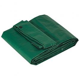 TELO OCCHIELLATO IN POLIETILENE ANTISTRAPPO VERDE/NERO 5 X 6 MT