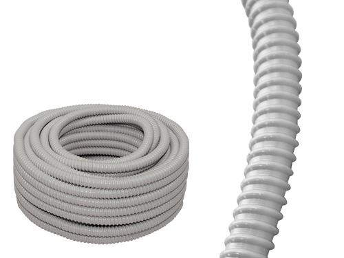 GUAINA VINILICA FLESSIBILE GRIGIA PER ESTERNO D16 ROTOLO DA 10 MT