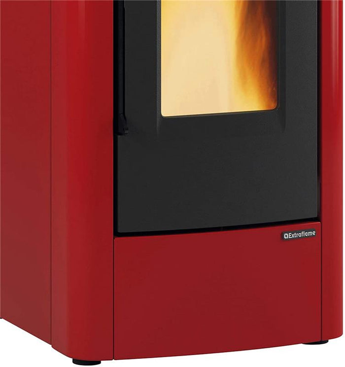 DAHIANA EXTRAFLAME STUFA A  PELLET COLORE BORDEAUX 10 KW