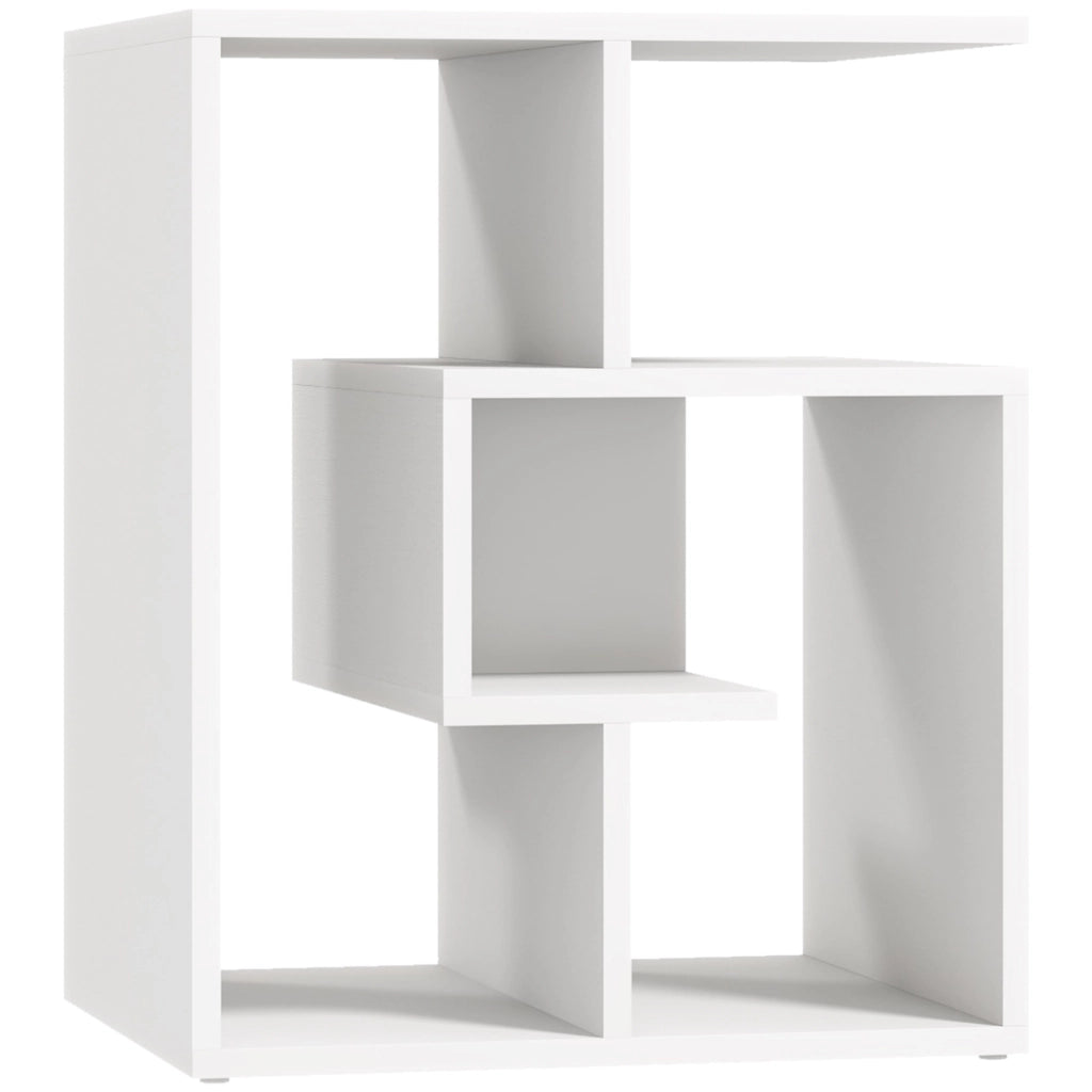 Tavolino da caff¨¨ con ripiani ¨C Zephmum ¨C Bianco 45x40x55 cm