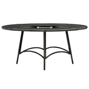 Set da Pranzo per Esterni 7 pz con Cuscini in Polyrattan Grigio 48144