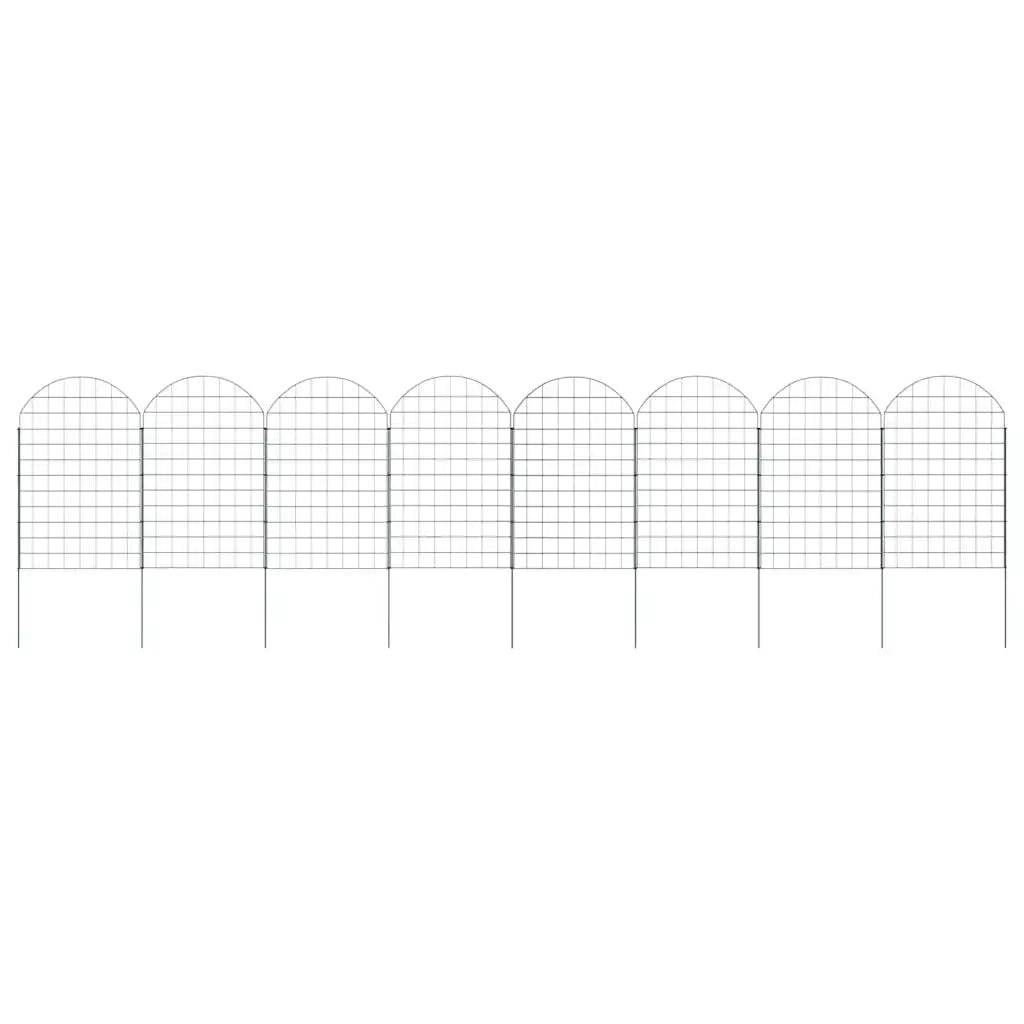 Set di Recinzione per Stagno 8 pcs Verde 50 x 80 cm Acciaio 42017317