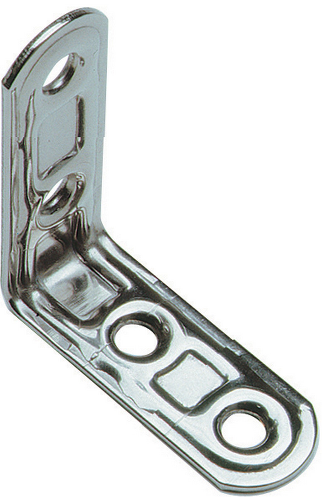 lastrina inox ad angolo a 4 fori art. 164in dimensioni mm.50x50 cod:ferx.11530