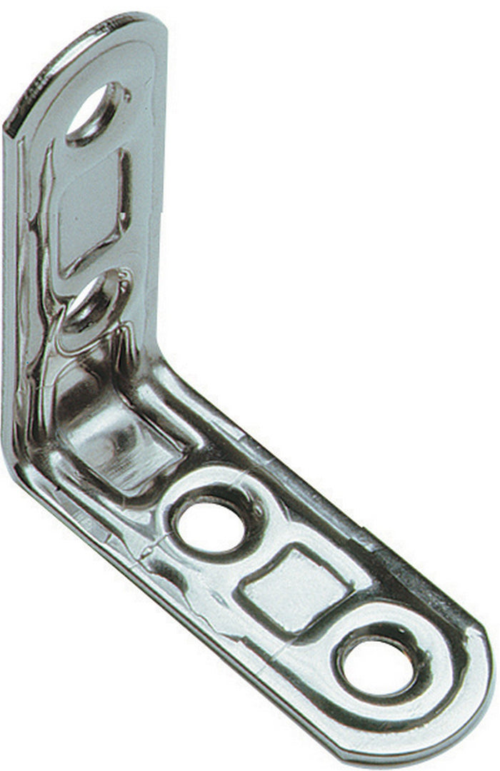 lastrina inox ad angolo a 4 fori art. 164in dimensioni mm.50x50 cod:ferx.11530