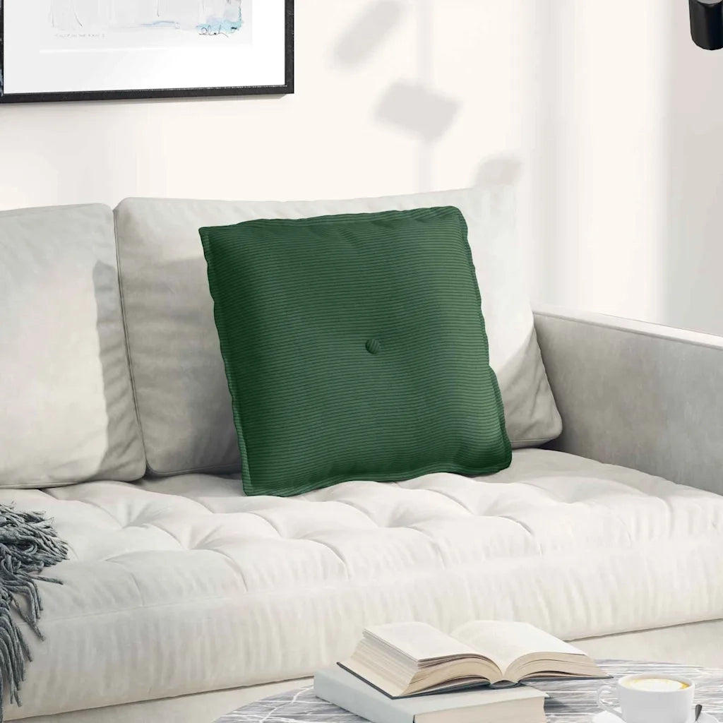 Cuscino per Schiena Verde Giungla 50 x 45 cm Tessuto in Cords 42014655