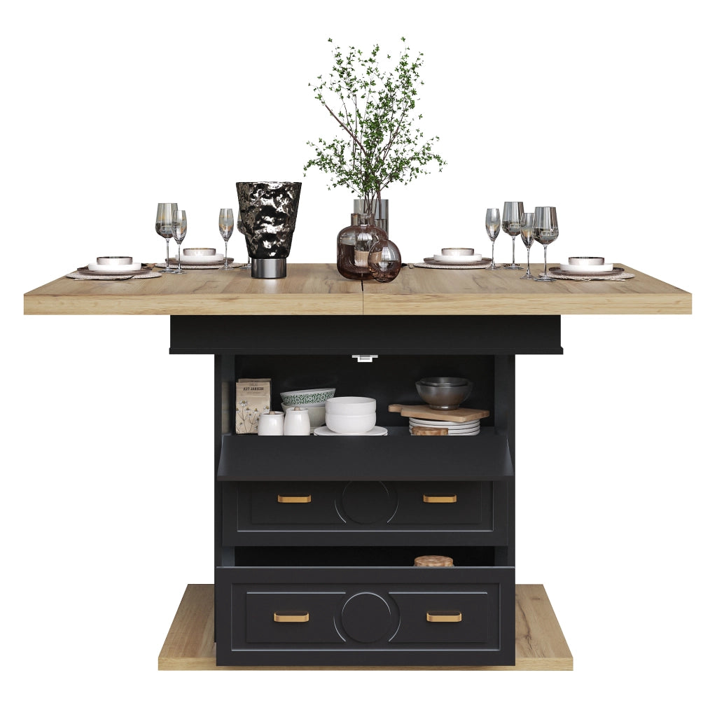 Tavolo da Pranzo Allungabile in Legno ¨C Xylo ¨C 110-140x80x75 cm, 6 Persone