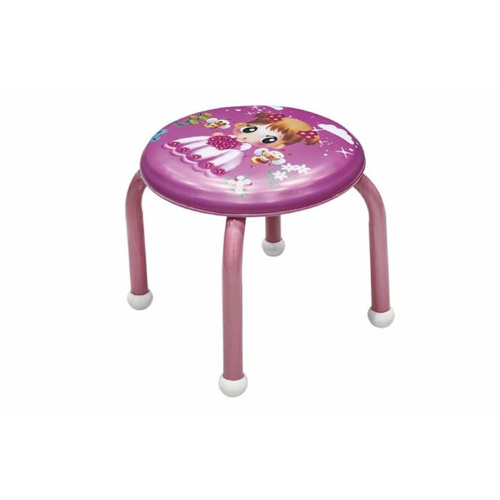 SGABELLO BIMBO CON SEDUTA IMBOTTITA 27X25,5 CM FANTASIE ASSORTITE