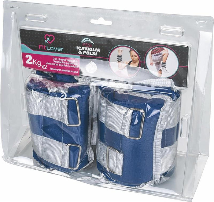 SET DI 2 PESI CAVIGLIA E POLSO DA 2 KG