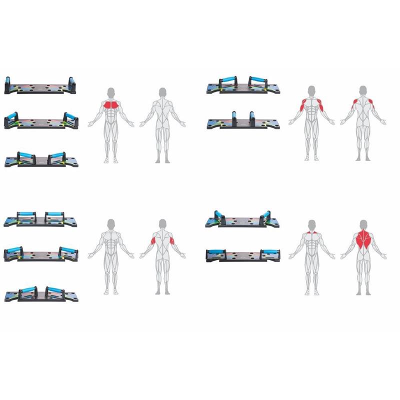 FITLOVER PUSH-UP TAVOLA PER FLESSIONI MULTIFUNZIONE 10 IN 1