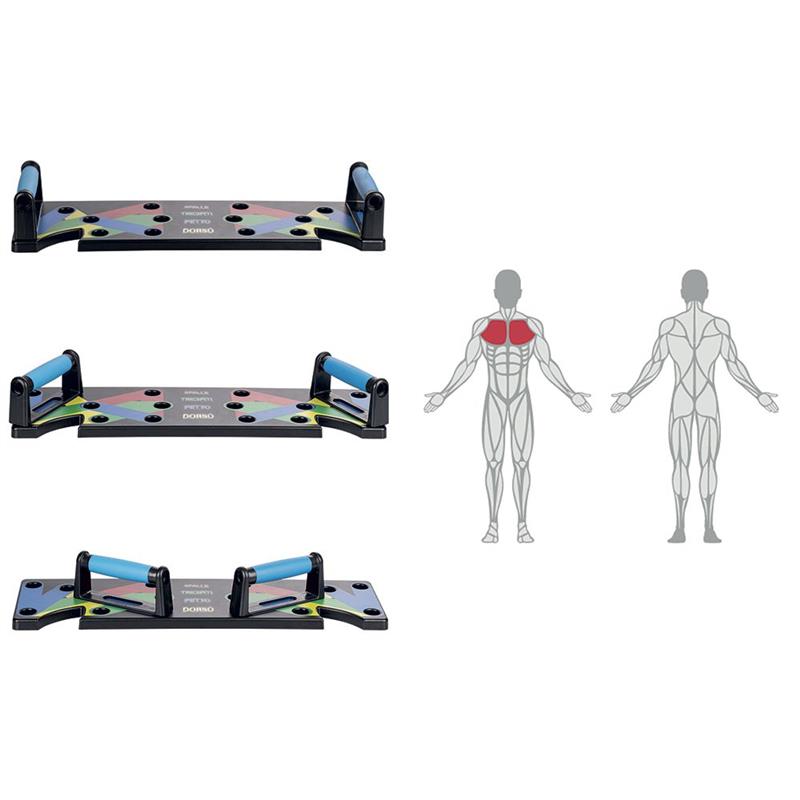FITLOVER PUSH-UP TAVOLA PER FLESSIONI MULTIFUNZIONE 10 IN 1