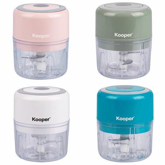 SMINUZZATORE KOOPER USB 25W IN ACCIAIO INOX DURATA 1-2 ORE COLORI ASSORTITI CON LAME ROBUSTE