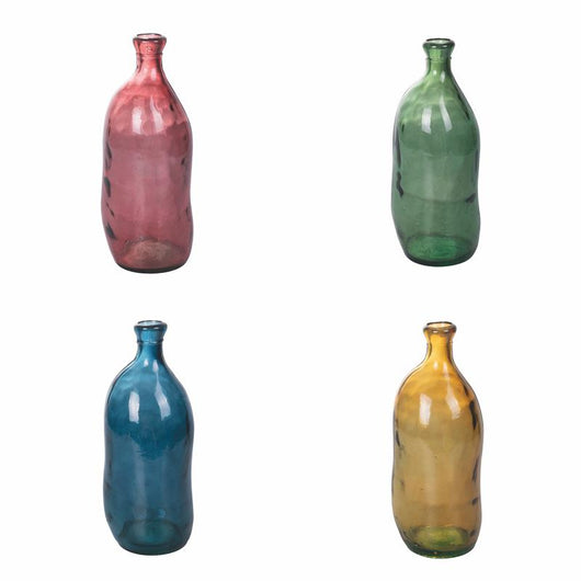 VASO OASIS IN VETRO 15 X 36 CM  FORMA ONDULATA IN COLORAZIONE ASSORTITA