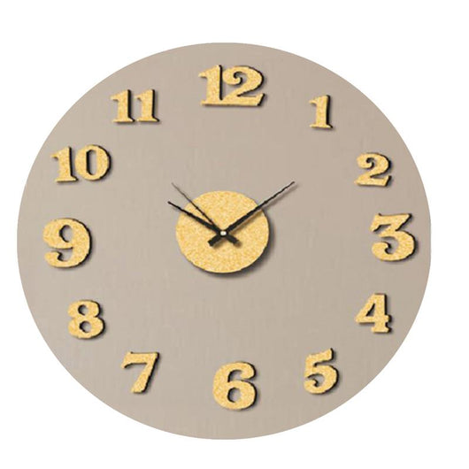 OROLOGIO TONDO ADESIVO SATINATO IN COLORE ORO DA 75CM