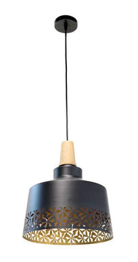 SQUARE LAMPADARIO IN METALLO 30 X 105 CM IN COLORE NERO E ORO