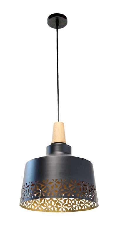 SQUARE LAMPADARIO IN METALLO 30 X 105 CM IN COLORE NERO E ORO