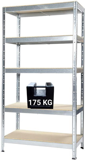 SCAFFALE IN METALLO JOKER 90 X 40 X H 174 CM 5 RIPIANI 175 KG A PIANO