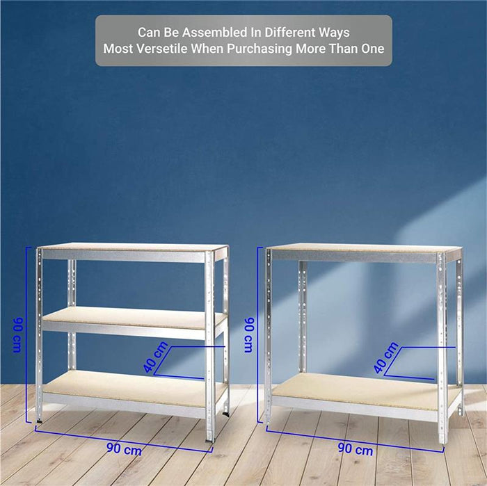 SCAFFALE IN METALLO JOKER 90 X 40 X H 174 CM 5 RIPIANI 175 KG A PIANO