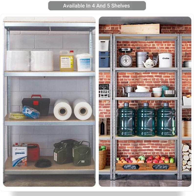 SCAFFALE IN METALLO JOKER 90 X 40 X H 174 CM 5 RIPIANI 175 KG A PIANO