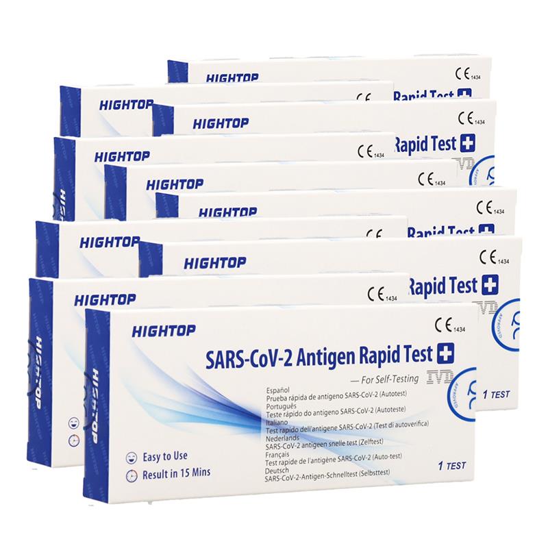 SET 10 TEST TAMPONE RAPIDO NASALE ANTIGENICO FARINGEO PER VIRUS CERTIFICATO CE