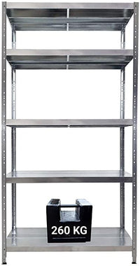 SCAFFALE IN METALLO MACISTE 120 X 60 X 195 H 5 PIANI KG 260 SENZA BULLONI
