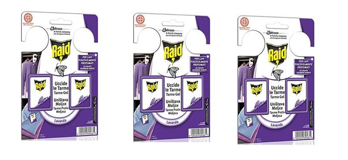 24 UNITÀ RAID TARMICIDA GEL PROFUMATO LAVANDA