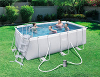 BESTWAY PISCINA FUORI TERRA POWER STEEL RETTANGOLARE 412 X 201 X 122 CM