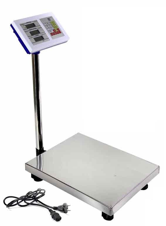 BILANCIA INDUSTRIALE PROFESSIONALE CON COLONNA PORTATA MASSIMA 300 KG