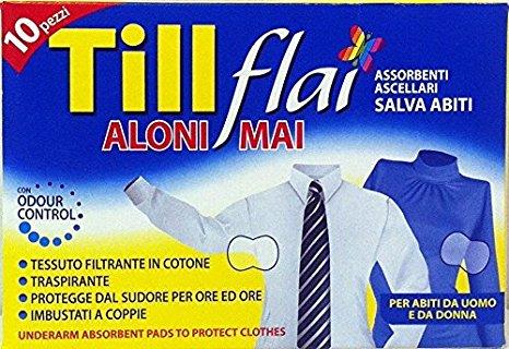 TILL FLAI ASSORBENTI PER ASCELLE 10 PZ