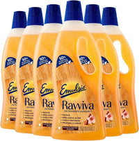 SET 6 EMULSIO PAVIMENTO LIQUIDO 1LT RAVVIVA PARQUET