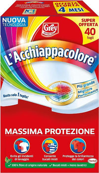 GREY ACCHIAPPA COLORE PER BUCATO IN CONFEZIONE DA 40FOGLI