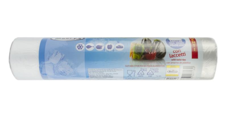 KIT SET 4 PZ MAURY'S SACCHETTI ALIMENTI FRIGO 300 PZ 28 X 42 CM EXTRA RESISTENTI