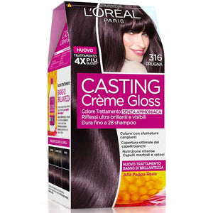 SET 3 CONFEZIONI CASTING CREME GLOSS TINTA PER I CAPELLI  N. 316 COLORE PRUGNA