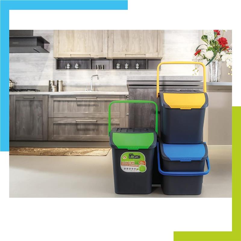 MAURY'S TRIS PATTUMIERA ECOLOGIC DA 28 LITRI COMPONIBILE CON MANICI