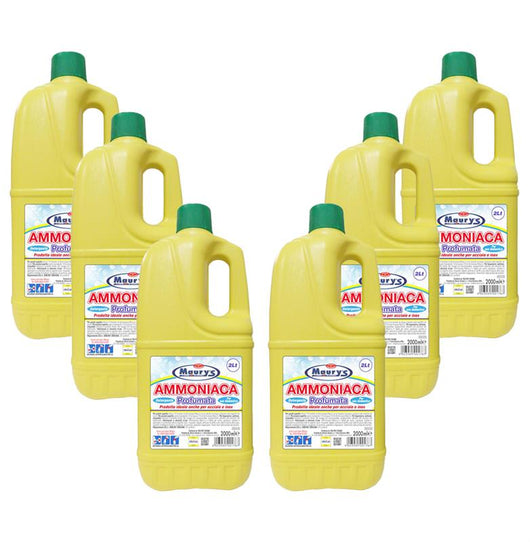 MAURY'S SET 6 CONFEZIONI DI AMMONIACA PROFUMATA 2 LT