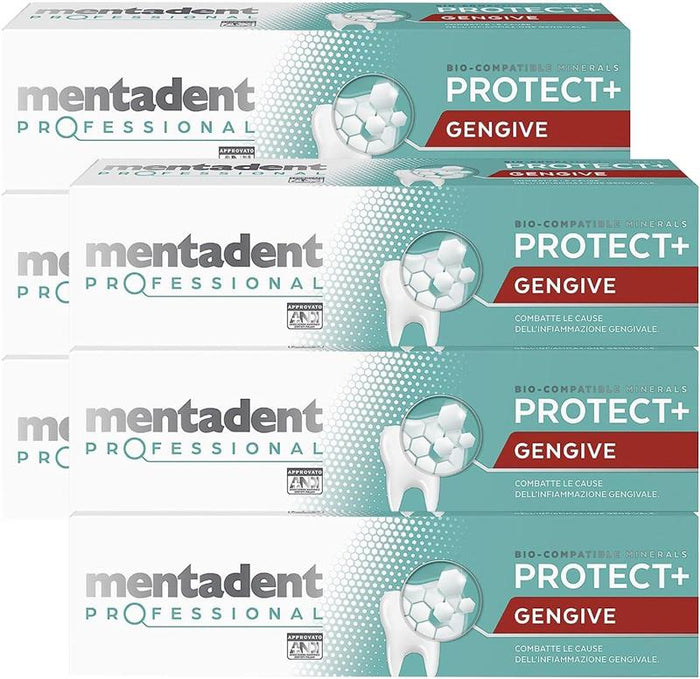 MENTADENT SET 6 PZ DENTIFRICIO PROFESSIONAL 75 ML L'UNO COMBATTE L'INFIAMMAZIONE DELLE GENGIVE