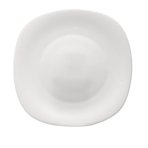 SET DA SEI PIATTI PIANI LINEA PARMA ROCCO BORMIOLI IN OPALGLASS BIANCO QUADRATO 27 CM