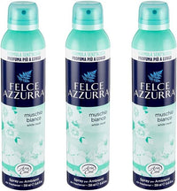 SET 3 FELCE AZZURRA ARIA DI CASA MUSCHIO BIANCO SPRAY 250ML