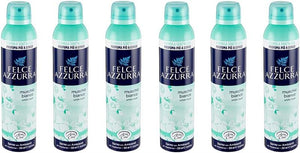 SET 6 FELCE AZZURRA ARIA DI CASA MUSCHIO BIANCO SPRAY 250ML