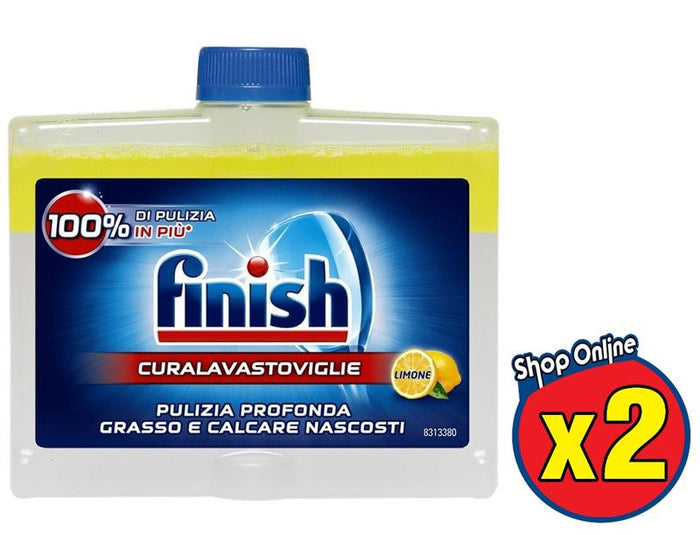 2 FINISH CURA LAVASTOVIGLIE IGIENIZZANTE LIMONE 250 ML