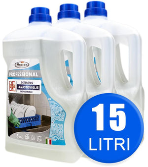15LT MAURY'S PROFESSIONAL DETERSIVO LAVASTOVIGLIE INDUSTRIALE IN CONF. DA 3X5 LT