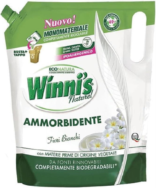 SET 4 PZ WINNI'S RICARICA AMMORBIDENTE CONCENTRATO FIORI BIANCHI DA 1250 ML