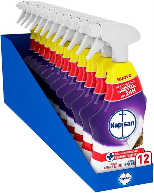 NAPISAN SPRAY 740 ML SGRASSATORE UNIVERSALE SUPERFICI IGIENIZZANTE ANTI GERMI E BATTERI SUPER PULENTE