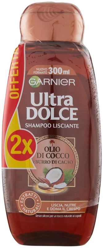 2 ULTRA DOLCE SHAMPOO OLIO DI COCCO E BURRO DI CACAO 300ML