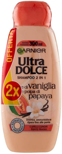 2 ULTRA DOLCE DOLCE SHAMPOO 2IN1 VANIGLIA E POLPA PAPAYA 300ML