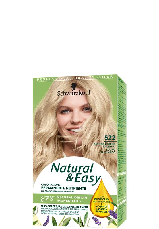 NATURAL & EASY TINTA PER CAPELLI 522 BIONDO CHIARO NATURALE