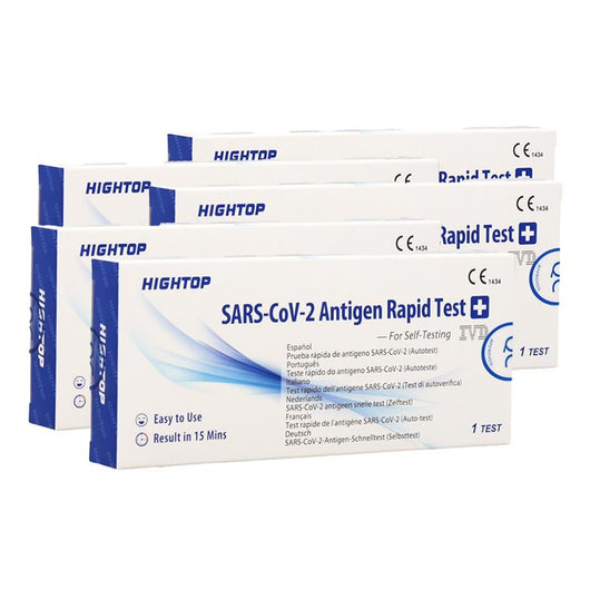 SET 5 TEST TAMPONE RAPIDO NASALE ANTIGENICO FARINGEO PER VIRUS CERTIFICATO CE