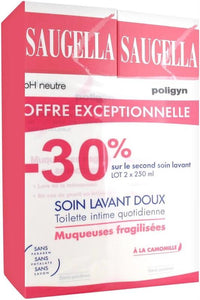 SAPONE INTIMO LIQUIDO SAUGELLA 2 X 250ML POLYGIN CAMOMILLA