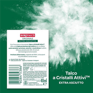 BOROTALCO DEODORANTE 3 STICK ORIGINALE NO ALCOOL E SALI DI ALLUMINIO TRIPLA PROTEZIONE ASCIUTTA  BOROTALCO 40 ML L'UNO