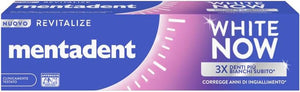 SET 4 DENTIFRICI MENTADENT WHITE NOW DA 75 ML REVITALIZE