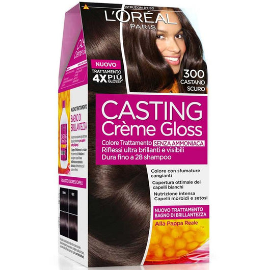 SET 3 CASTING CREME GLOSS TINTA PER I CAPELLI  N.300 COLORE CASTANO SCURO